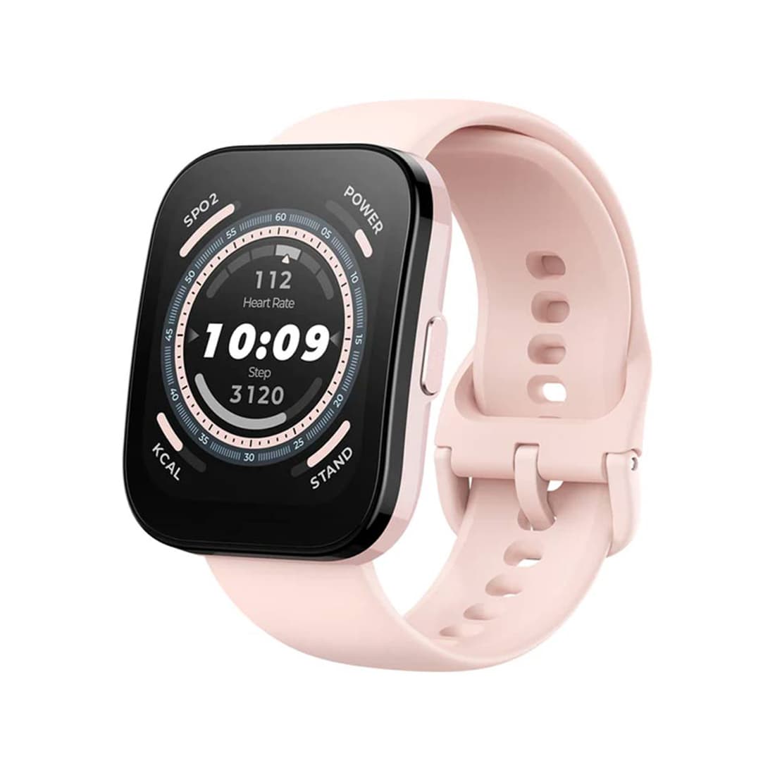Смарт часы, Amazfit, Bip 5 A2215, Дисплей 1.91" TFT, Разрешение 320х380, Водонепроницаемые (IP68), GPS, GLONASS, Galileo, BDS, Батарея 300 мАч, Вес 26 гр, Пастельно-Розовый