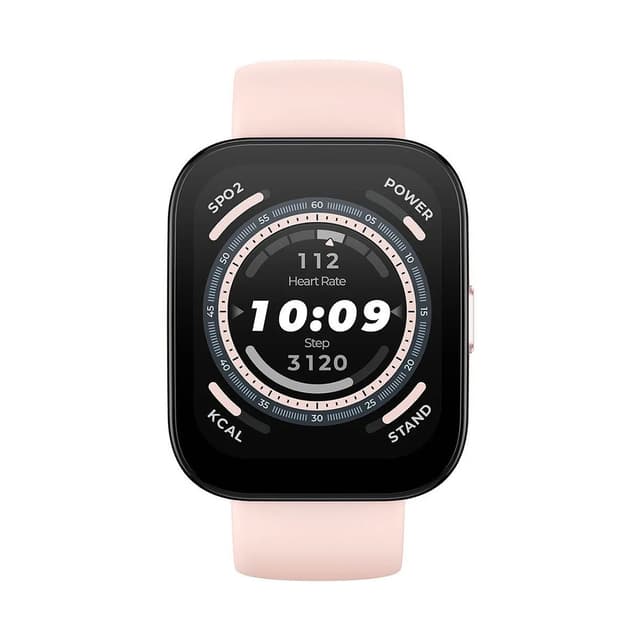 Смарт часы, Amazfit, Bip 5 A2215, Дисплей 1.91" TFT, Разрешение 320х380, Водонепроницаемые (IP68), GPS, GLONASS, Galileo, BDS, Батарея 300 мАч, Вес 26 гр, Пастельно-Розовый