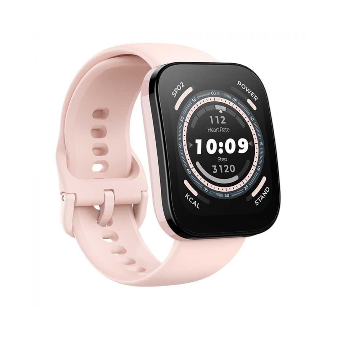 Смарт часы, Amazfit, Bip 5 A2215, Дисплей 1.91" TFT, Разрешение 320х380, Водонепроницаемые (IP68), GPS, GLONASS, Galileo, BDS, Батарея 300 мАч, Вес 26 гр, Пастельно-Розовый