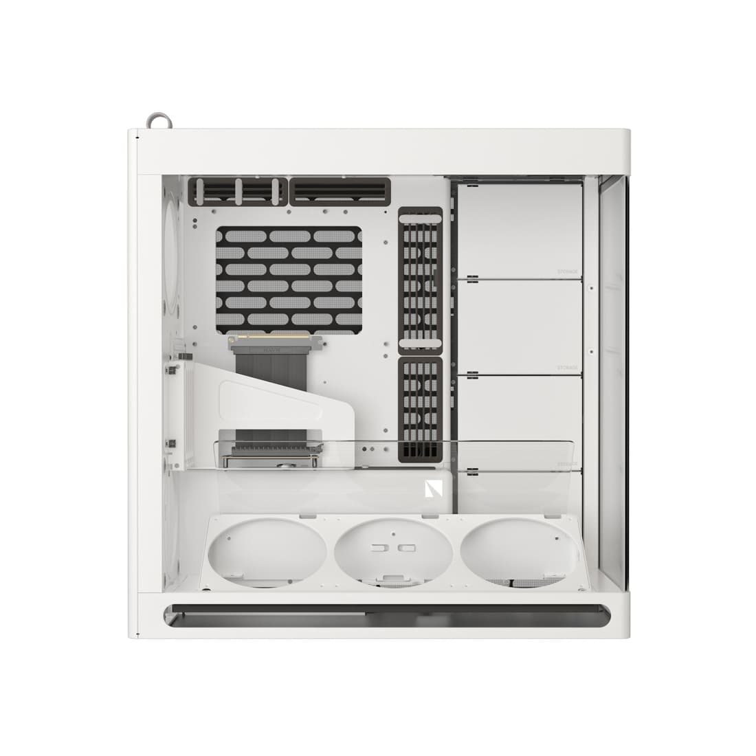 Компьютерный корпус, HAVN, HS 420 VGPU WH (HVN-CA-HS420-07), E-ATX/ATX/Micro ATX, USB 1*Type C/2*3.2, HD-Audio, Высота процессорного кулера до 185 мм, Длина VGA до 470мм, 5*3.5"/5*2.5", Толщина 0,8мм, 541x259,5x547мм, Без Б/П, Белый