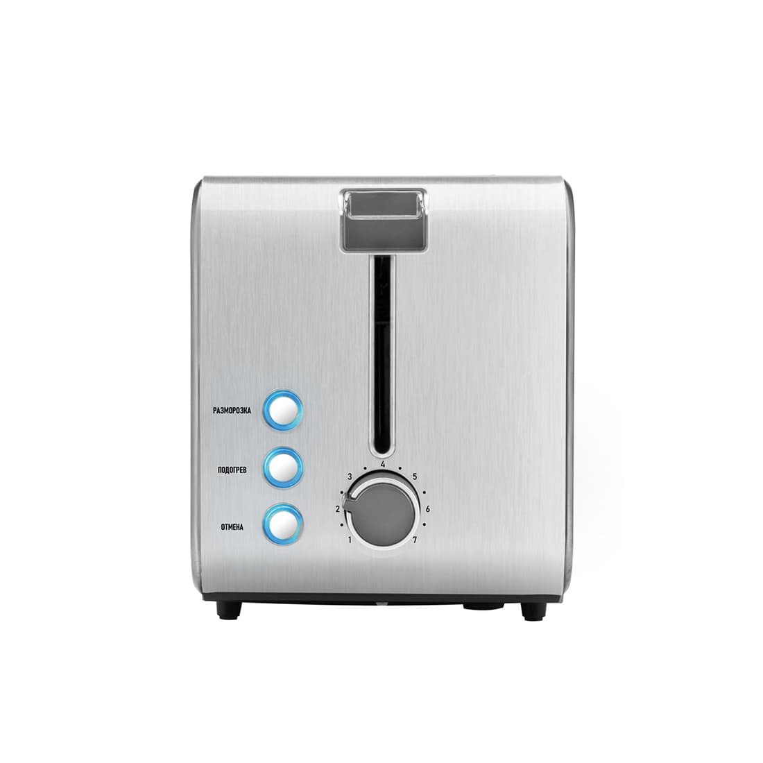 Тостер, Centek, CT-1422, 850W, 7 уровней прожарки, 2 тоста, Поддон, стоп, Подогрев, Разморозка, Серый