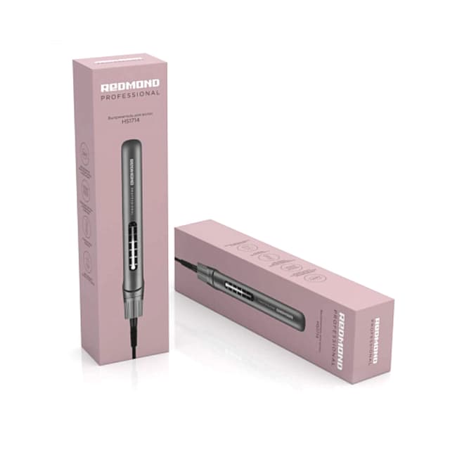 Выпрямитель для волос, Redmond, HS1714, Серый,Тип управления	электромеханический, Мощность	55 Вт,Напряжение	220–240 В, 50-60 Гц,Температура нагрева	130-200 °C