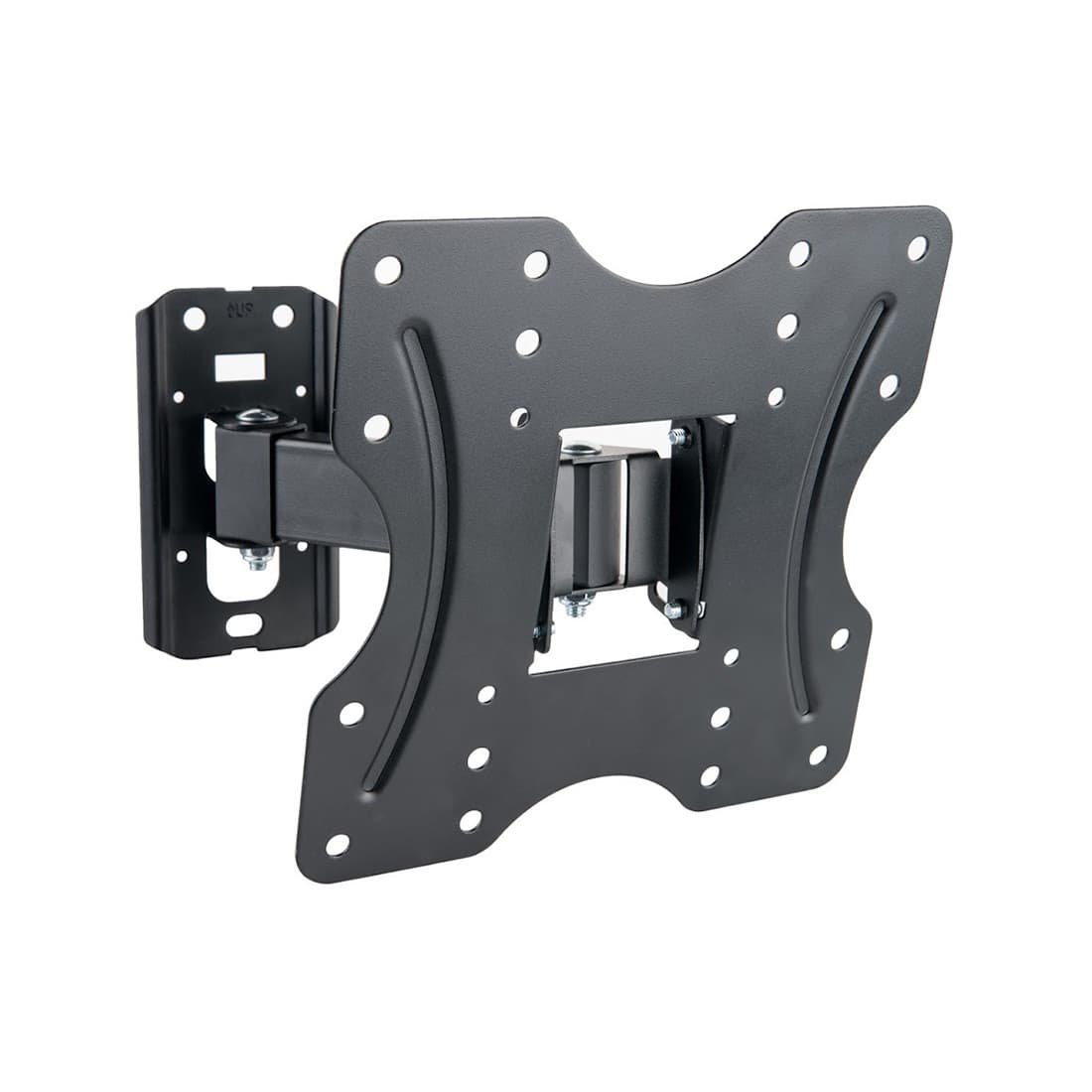 Кронштейн для ТВ и мониторов, Brateck, KLA27-221, Макс. нагрузка - 30 кг, Диагональ экрана от 23" до 42", Угол поворота 180°, Угол наклона +/-20°, Чёрный