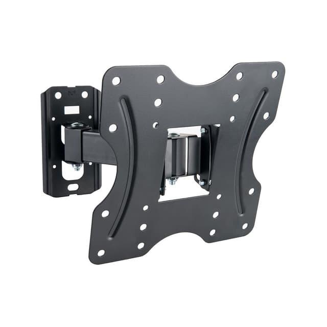 Кронштейн для ТВ и мониторов, Brateck, KLA27-221, Макс. нагрузка - 30 кг, Диагональ экрана от 23" до 42", Угол поворота 180°, Угол наклона +/-20°, Чёрный