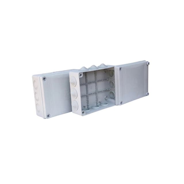 Коробка распаячная, KSC, 11-308, 140х190х55 для открытого монтажа с резиновыми вводами IP55