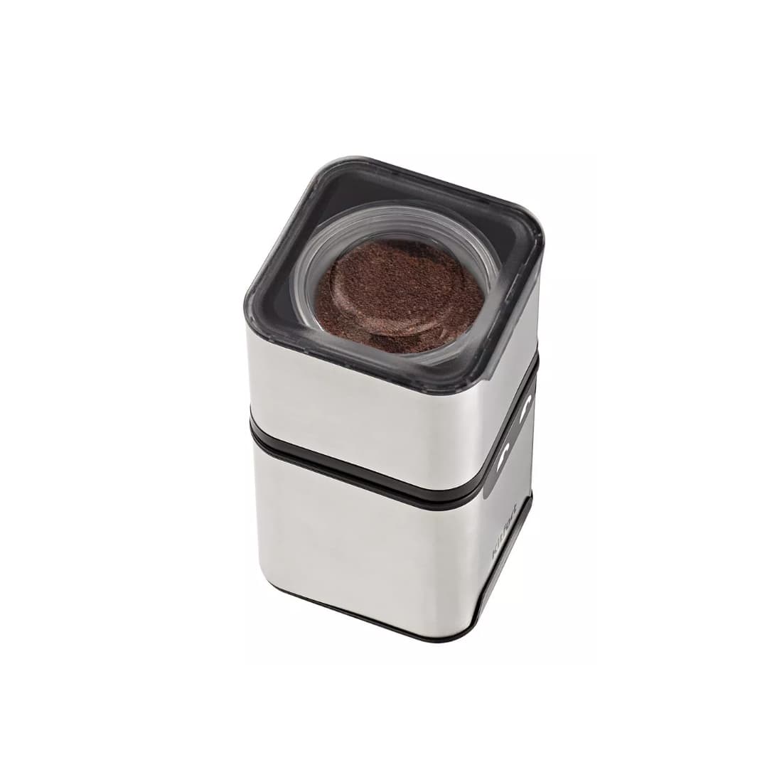 Кофемолка, Kitfort, КТ-7120, Мощность 200 Вт , Система помола ротационный нож,Ёмкость чаш 200 мл, Max количество кофейных зёрен 70 г,Материал чаш нержавеющая сталь,Материал ножей нержавеющая сталь, Материал корпуса нержавеющая сталь. пластик,Скорость вращения ножей 24000 об/мин ±15%