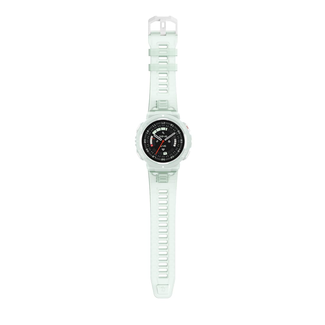Смарт часы, Amazfit, Active Edge A2212, Дисплей 1.32" TFT, Разрешение 360*360 pixel, GPS, GLONASS, Beidou, Galileo, QZSS, Водонепроницаемые (10 ATM), Аккумулятор 370 мАч, Время работы до 24 дней, Мятно-зеленый