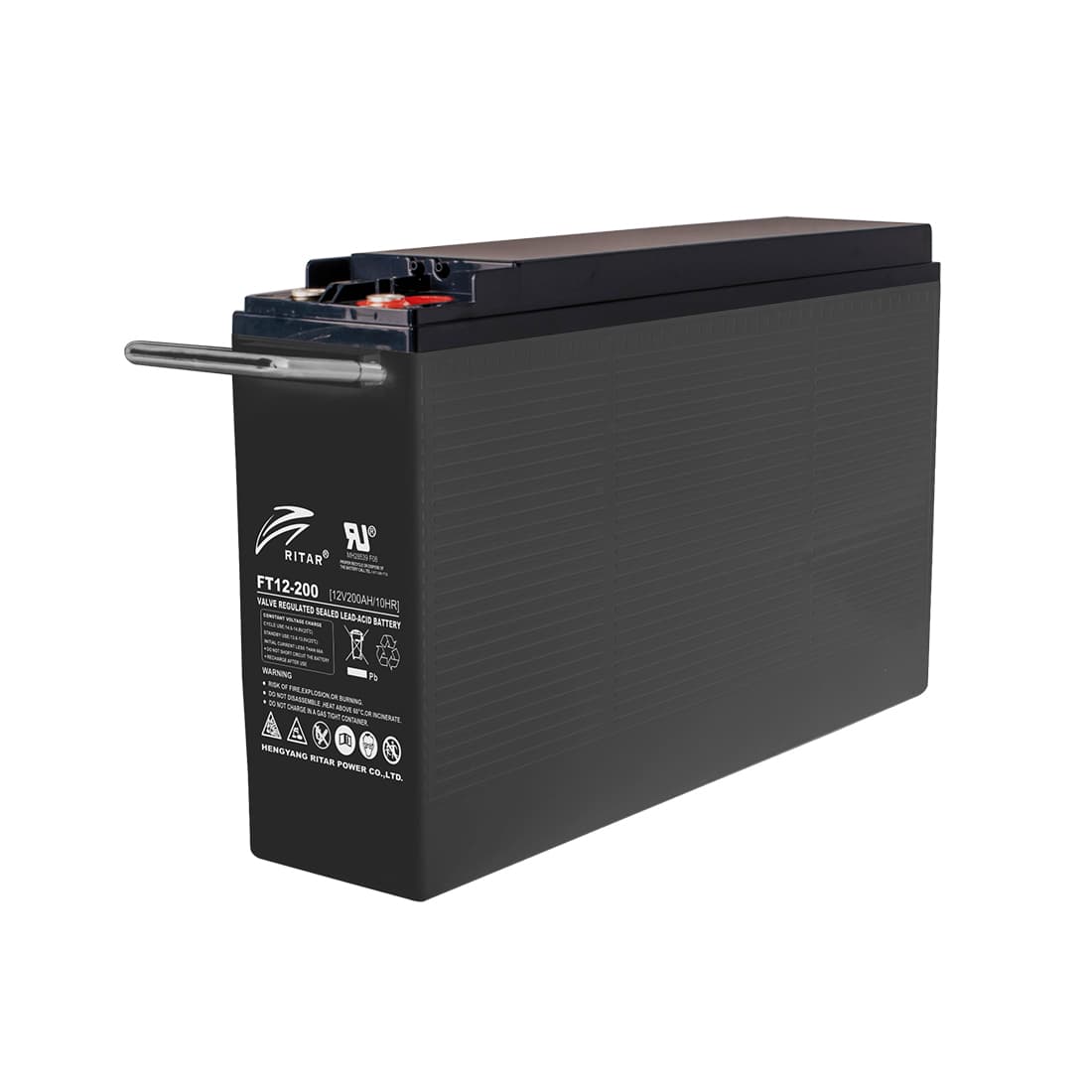 Батарея, Ritar, FT12-200, Свинцово-кислотная 12В 200 Ач, Вес нетто: 57,5 кг, Размер в мм.: 560*125*316