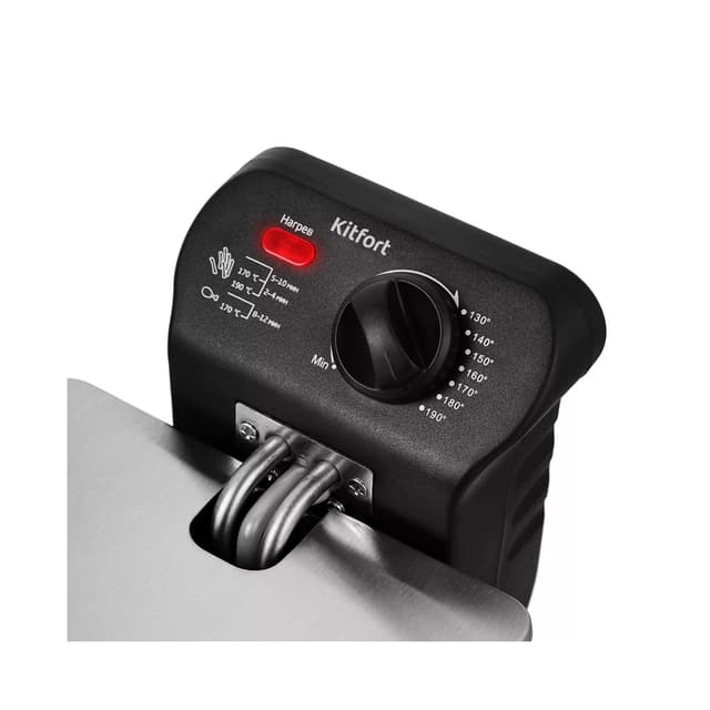 Фритюрница, Kitfort, КТ-2022,Мощность 2180 Вт, Объем масла 3.3 л, Материал корпуса нержавеющая сталь, цвет серебристый