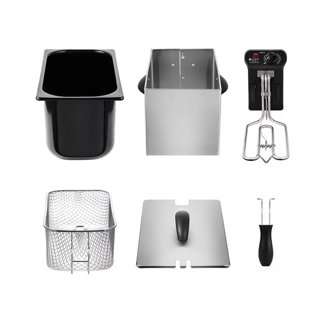 Фритюрница, Kitfort, КТ-2022,Мощность 2180 Вт, Объем масла 3.3 л, Материал корпуса нержавеющая сталь, цвет серебристый