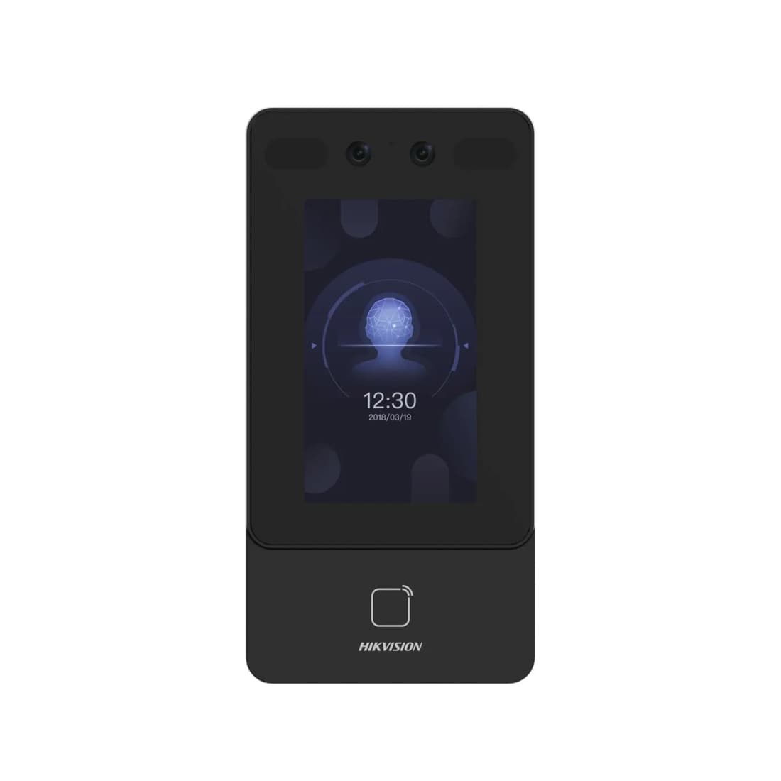 Контроллер доступа, Hikvision, DS-K1T342MX-E1, Терминал распознования лиц, 4,3-дюймовый сенсорный ЖК-экран, Linux , 2 МП, встроенный модуль считывания карт M1, POE, -30 °C до 60 °C