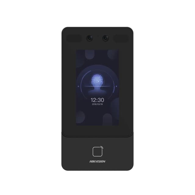 Контроллер доступа, Hikvision, DS-K1T342MX-E1, Терминал распознования лиц, 4,3-дюймовый сенсорный ЖК-экран, Linux , 2 МП, встроенный модуль считывания карт M1, POE, -30 °C до 60 °C
