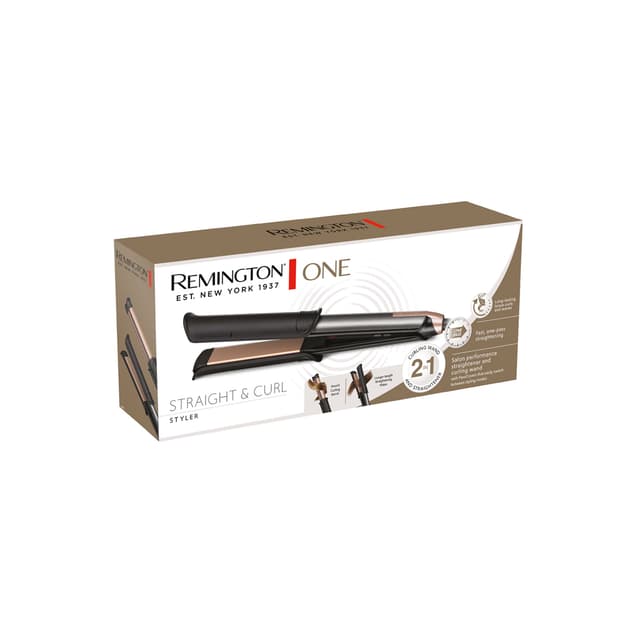 Выпрямитель для волос, Remington, S6077, Автоотключение, Защита от перегрева, Ионизация, Плавающие пластини с терморегулятором, Количество температурных режимов 5 шт , Цвет черный, розовый