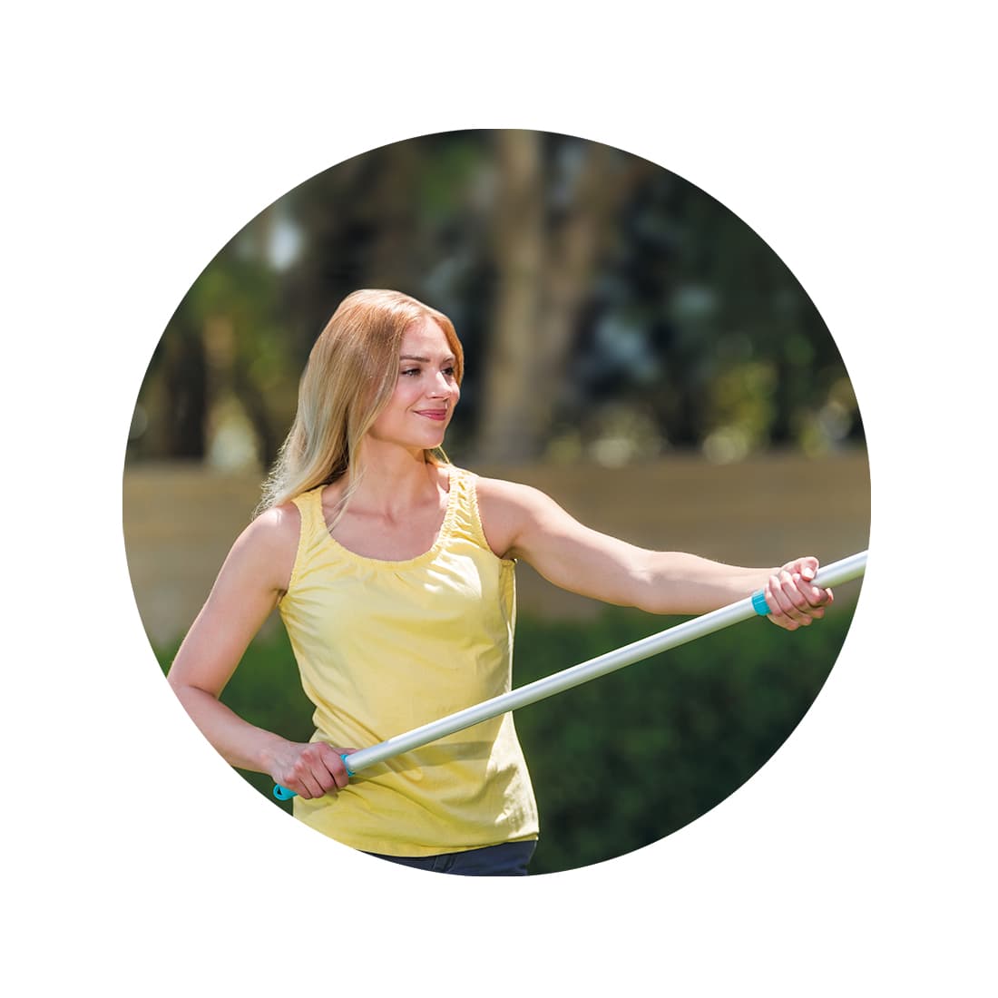 Телескопическая ручка под насадки 239 см, INTEX, 29054, Алюминий, Диаметр крепления 26.2 мм, Серебристый, Пакет