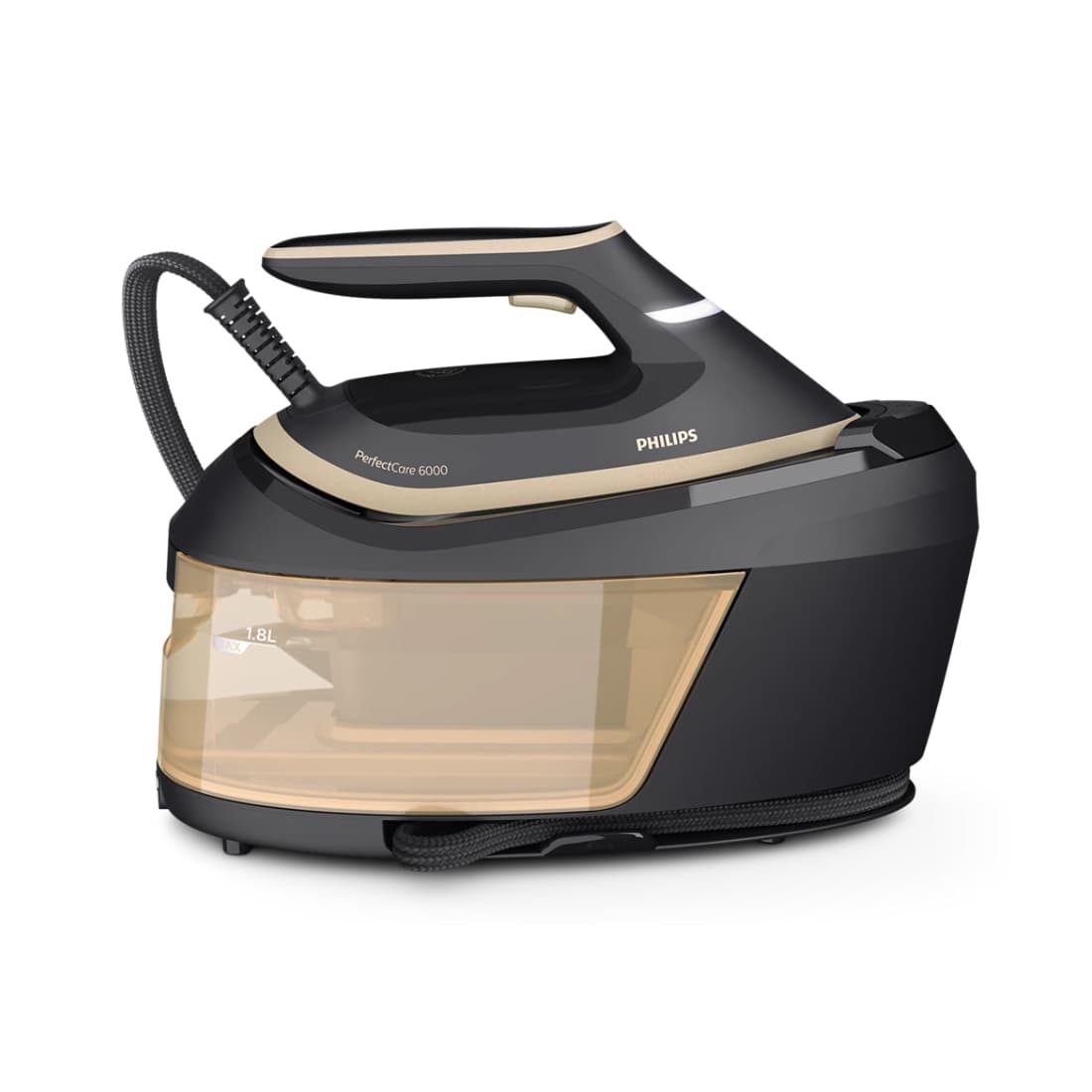 Парогенератор, Philips, PSG6064/80, Мощность 2400 Вт, Время нагрева 2 мин, Вертикальное отпаривание, Автоматическое отключение, Цвет черный