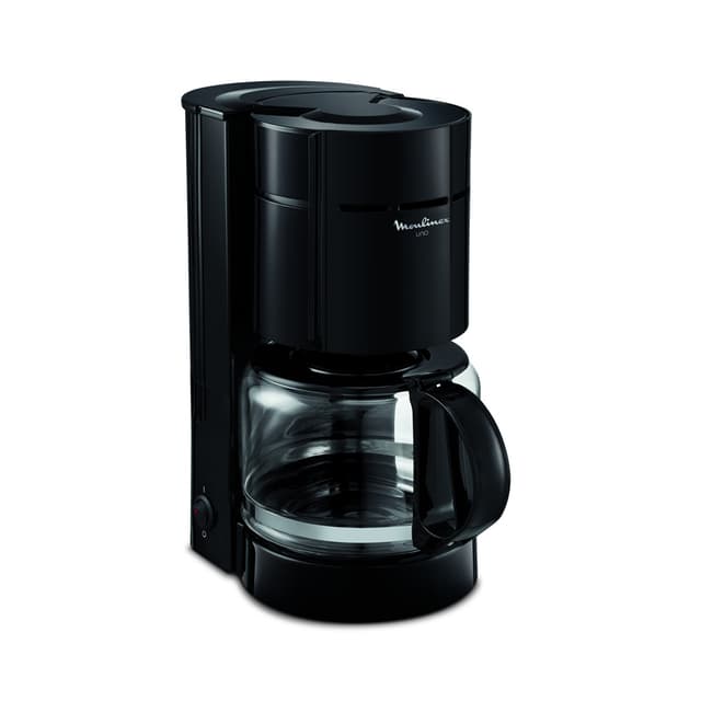 Кофеварка капельная, Moulinex, FG121811, Колба стекло, Подсветка, Максимальное количество кофе 1.25 л, Противокапельная система, Черный