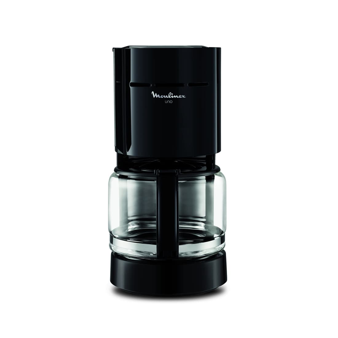 Кофеварка капельная, Moulinex, FG121811, Колба стекло, Подсветка, Максимальное количество кофе 1.25 л, Противокапельная система, Черный