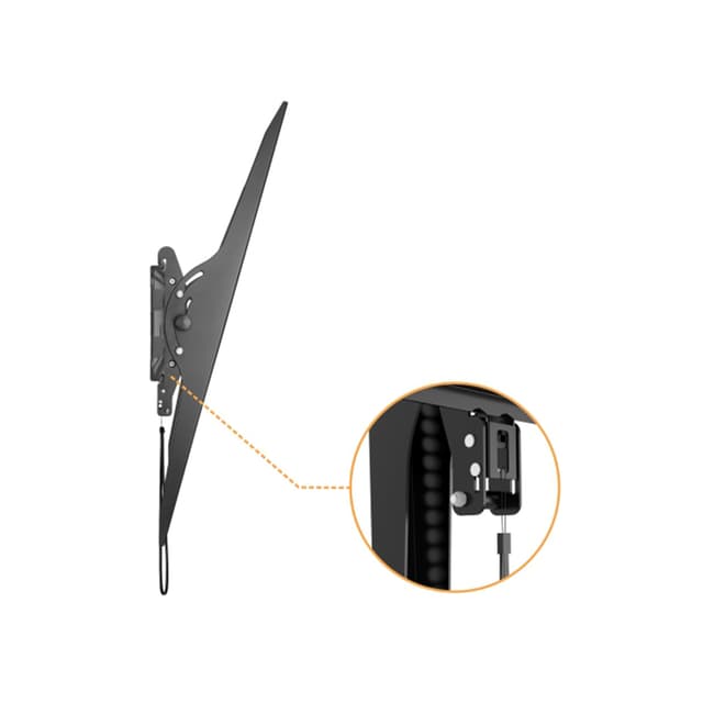 Кронштейн для ТВ и мониторов, Brateck, LP37-810T, Макс. нагрузка - 100 кг, Диагональ экрана от 60" до 100", Угол наклона +15° -15°, Чёрный