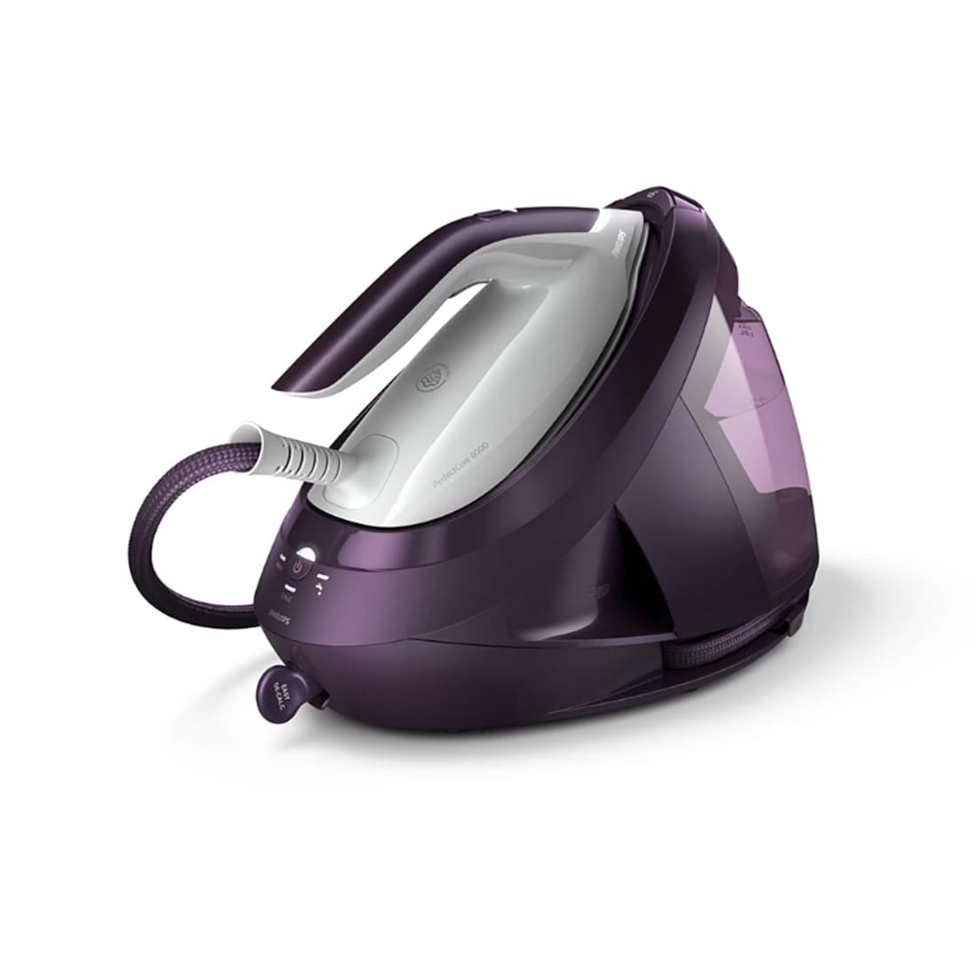 Парогенератор, Philips, PSG8050/30, Мощость 2700 Вт, Объем 1,8 л, Система капля-стоп, Интеллектуальная автоподача пара, Цвет фиолетовый