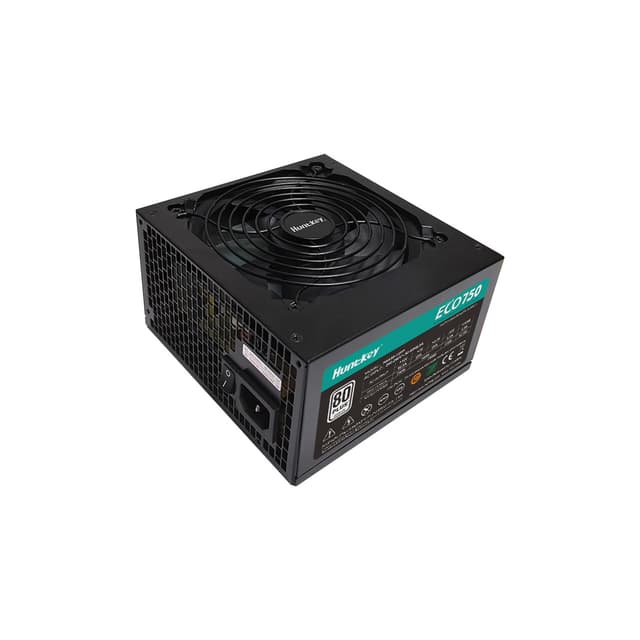 Блок питания, Huntkey, ECO750, 750W, ATX, APFC, 20+4 pin, 2*4+4pin, 3*Sata, 3*Molex, 2*PCI-E 6+2 pin, Вентилятор 12см, Кабель питания, Чёрный