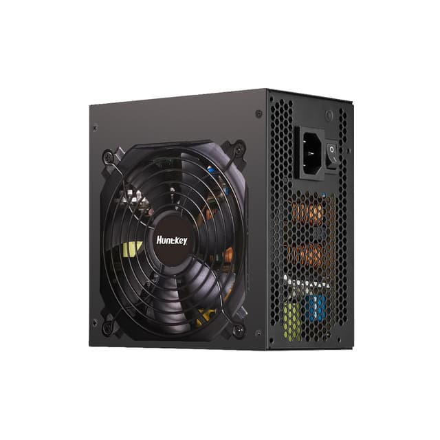 Блок питания, Huntkey, WD650K, 650W, ATX, Gold, APFC, 20+4 pin, 2*4+4pin, 4*Sata, 2*Molex, 2*PCI-E 6+2 pin, Вентилятор 12см, Кабель питания, Чёрный