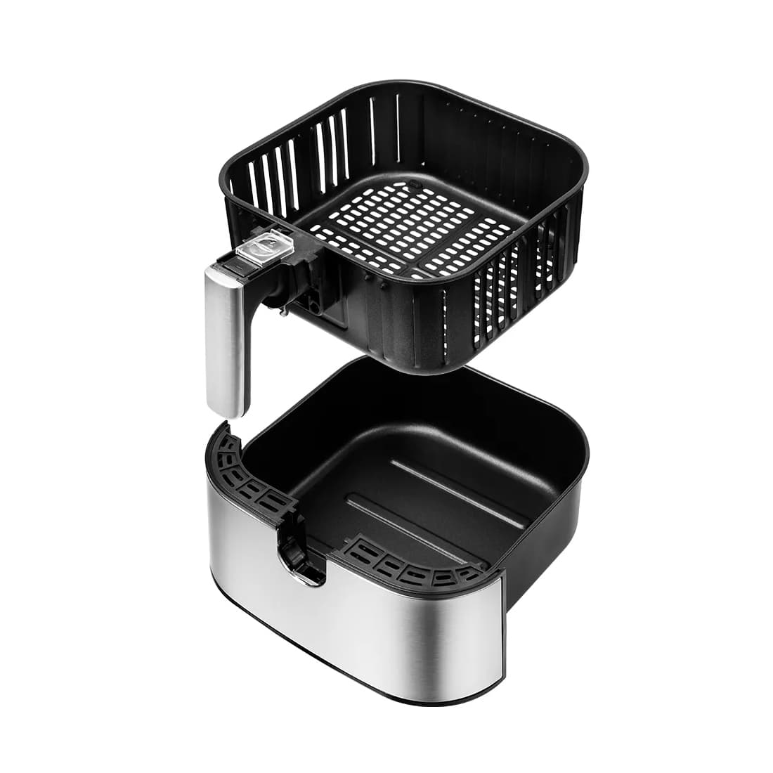 Аэрогриль, Kitfort, КТ-2228, Сенсорное управление, 5.5л, 9 программ, Температура нагрева 80-200°C, Таймер 60 мин, Съемная крышка, Длина шнура 0.9м, Мощность 1700 Вт, Стальной/чёрный