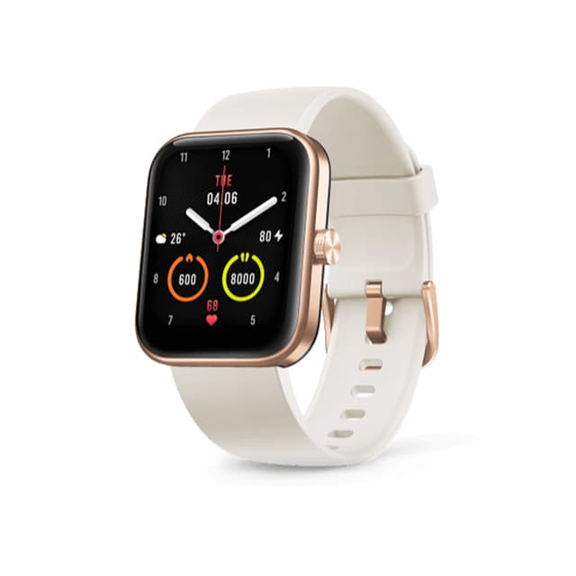 Смарт часы, 70Mai, Maimo WT2105, Сенсорный экран 1,69" TFT-LCD, Вес 24 гр., Водонепроницаемость 5 АТМ, Алюминиевый Сплав, Силиконовый ремешок, G-датчик, Датчик частоты сердечных сокращений PPG, BT5.0 BLE, Батарея 300 мАч, Магнитный способ зарядки, Время работы 10 дней (стандартное использование), 21 день (базовый режим), Android 6.0+, iOS 9.0+, Совместимо с Maimo App, Белый силиконовый ремешок, Rose Gold