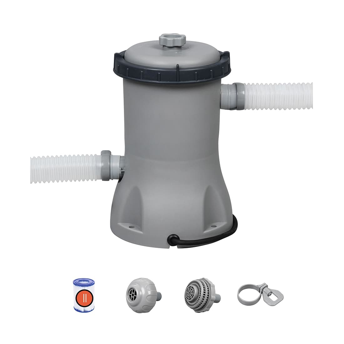 Фильтрующий насос для бассейнов, BESTWAY, 58383, Пластик, 2006 л/час., Серый, Цветная коробка