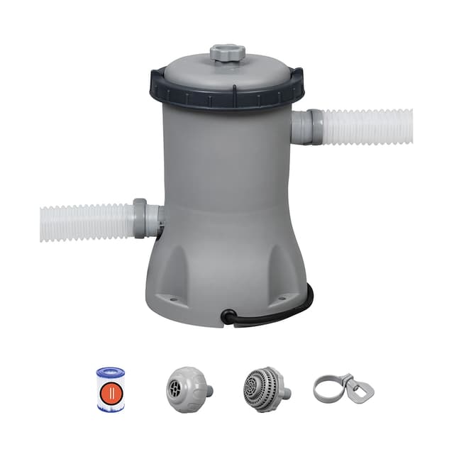 Фильтрующий насос для бассейнов, BESTWAY, 58383, Пластик, 2006 л/час., Серый, Цветная коробка