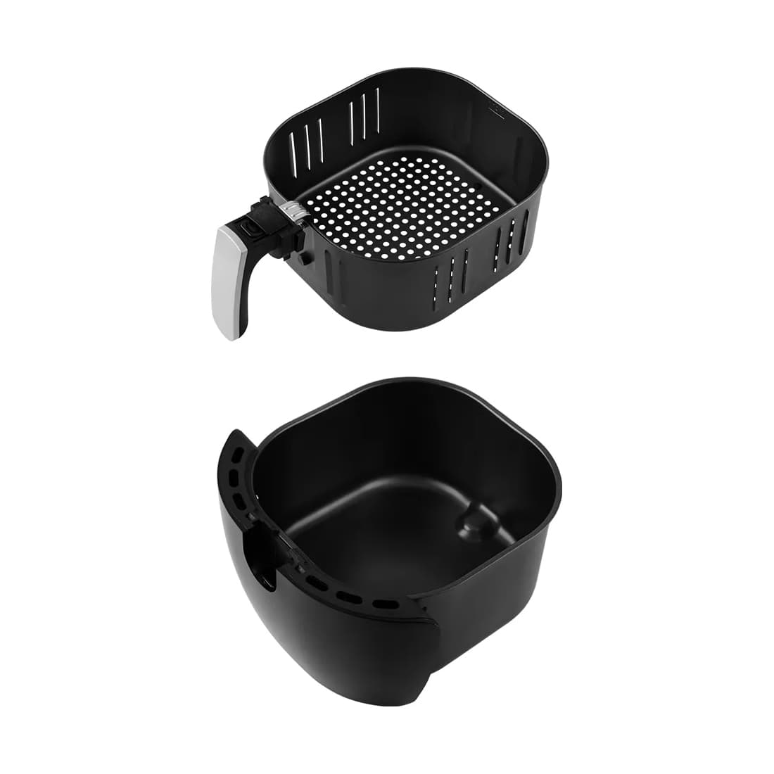 Аэрогриль, Kitfort, КТ-2220, Объем корзины 6л, 7 программ, Температура нагрева 80-200 °C, Таймер 60 мин, Сенсорное управление, Мощность 1800 Вт, Длина шнура 1м, Черный