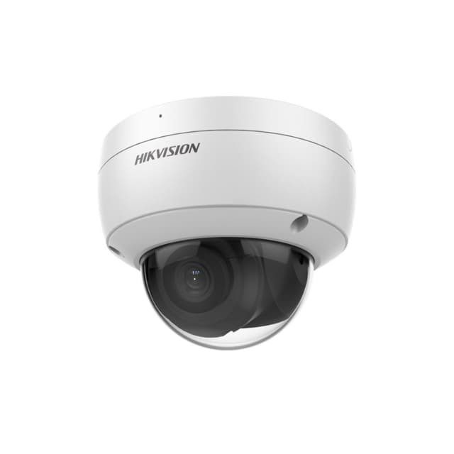 IP видеокамера, Hikvision, DS-2CD2123G2-IU(D), Купольная, CMOS- матрица 1/2.8" progressive, ИК до 30м, AcuSense 2 mp, 0.005 Lux F1.6, Фиксированный f2.8мм, Аудио 1Микрофон, 1MicroSD до 512Gb, WDR, IP67, PoE, 12VDC