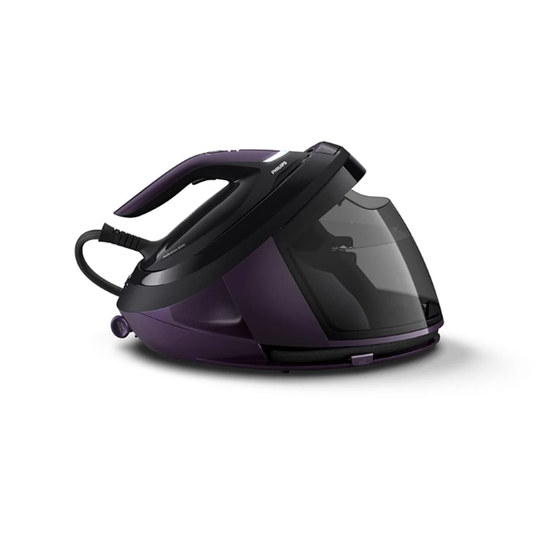 Парогенератор, Philips, PSG8160/30, Мощность 2700 Вт, Нагрев за 2 минуты, Индикатор и звуковой сигнал, Устойчивость подошвы к царапинам, Цвет Фиолетовый
