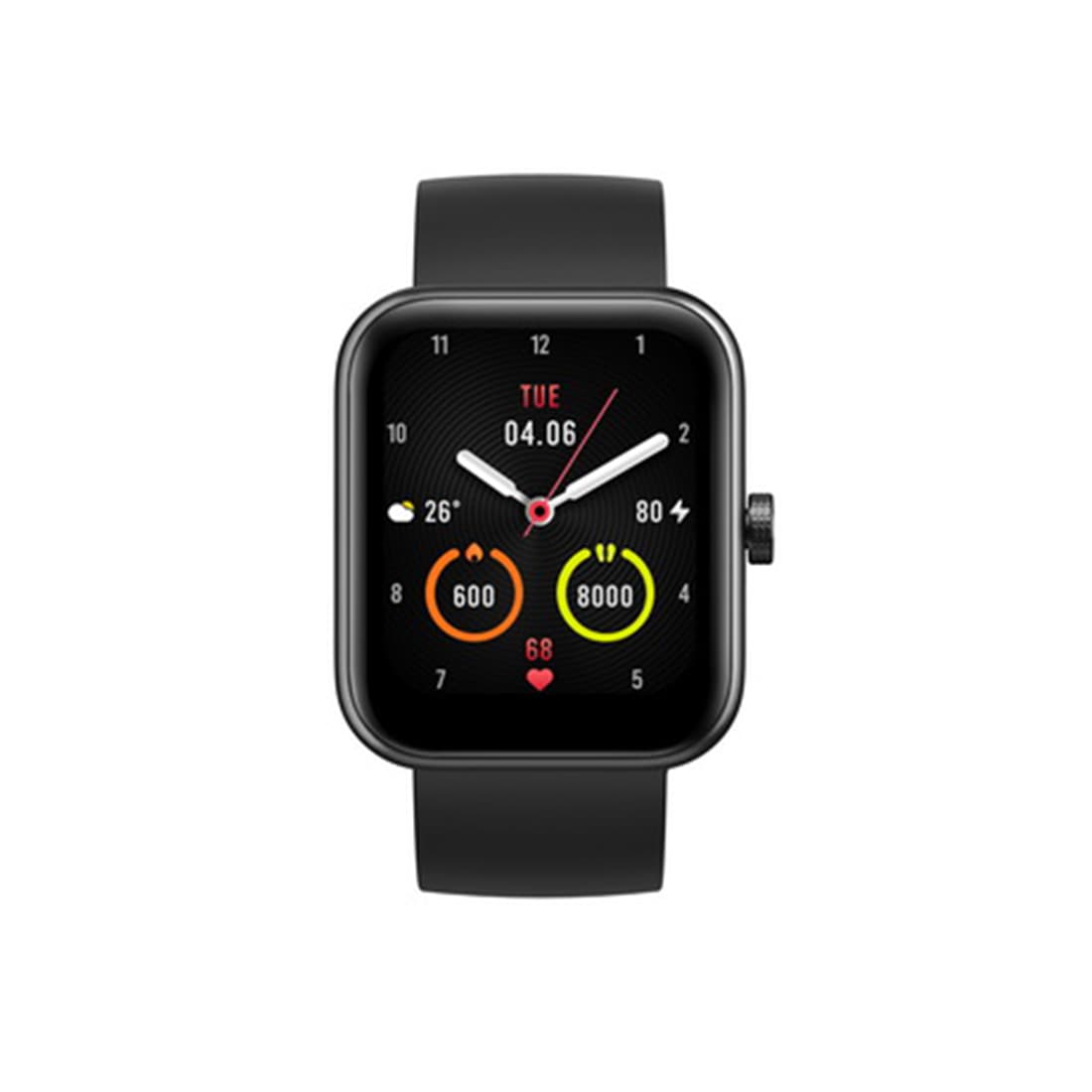 Смарт часы, 70Mai, Maimo WT2105, Сенсорный экран 1,69" TFT-LCD, Вес 24 гр., Водонепроницаемость 5 АТМ, Алюминиевый Сплав, Силиконовый ремешок, G-датчик, Датчик частоты сердечных сокращений PPG, BT5.0 BLE, Батарея 300 мАч, Магнитный способ зарядки, Время работы 10 дней (стандартное использование), 21 день (базовый режим), Android 6.0+, iOS 9.0+, Совместимо с Maimo App, Черный