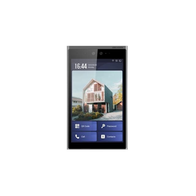 Вызывная панель, Hikvision, DS-KD9633-WBE6, 10.1-дюймовый сенсорный ЖК-экран, Android, 2 mp HD камера, ИК до 3 м, 10000 лиц 100.000 карт 20000 пользователейсчитыватель карт, от -30 °C до 60 °C, Wi-Fi, Bluetooth, WDR/120 дБ, IP65 IK07