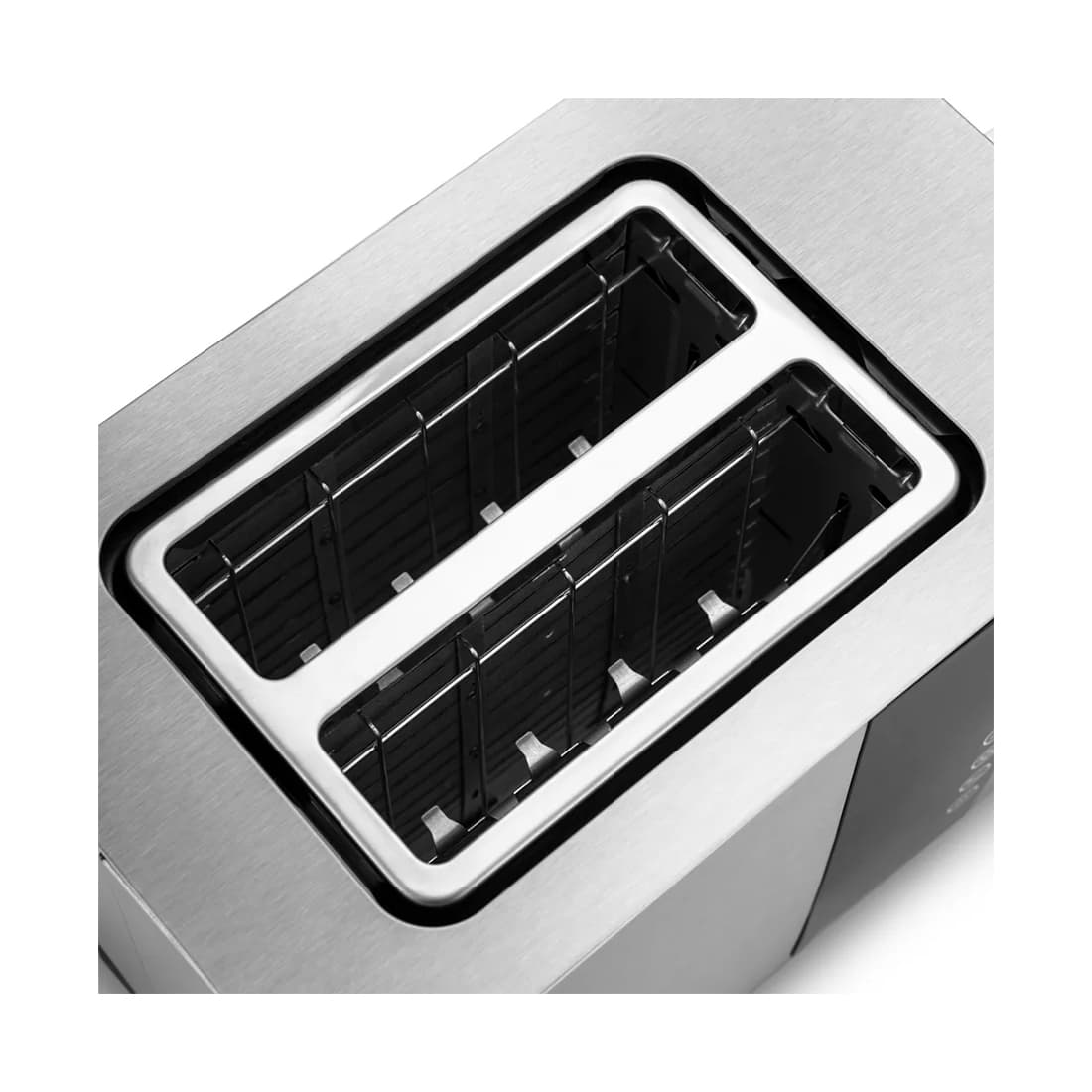 Тостер, Kitfort, КТ-2047, Мощность 850 Вт, 2 слота для тостов, 7 степеней поджаривания тостов, Металлический корпус, Электронный тип управления, Длина шнура 0.75м, Дисплей, Функция подогрева, Функция размораживания, Серебристый