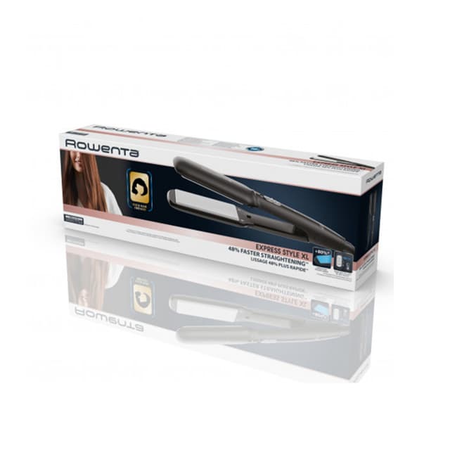 Выпрямитель для волос, Rowenta, SF1920F0, Температура нагрева 210 °С, 2 температурных режима, Покрытие турмалин, Черный