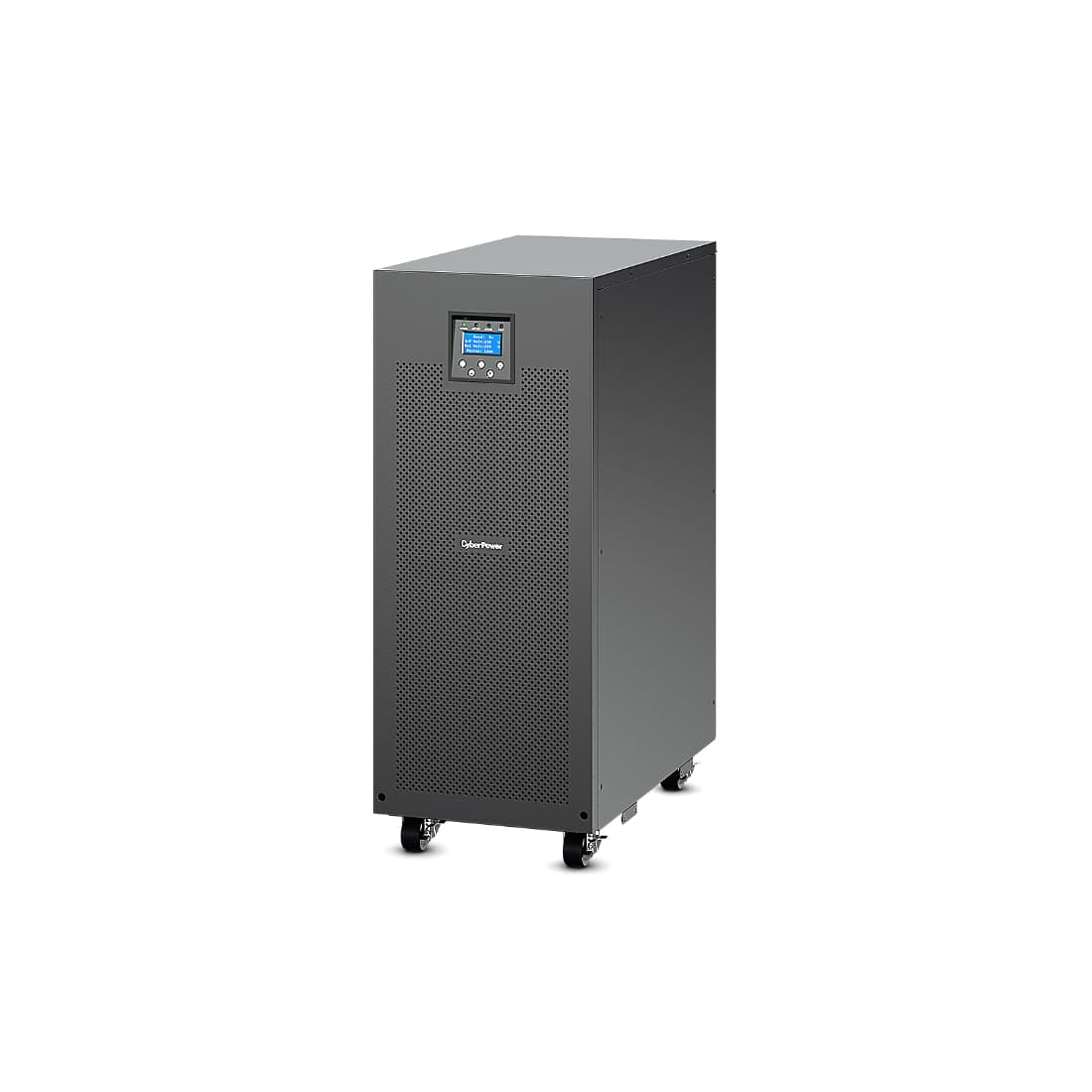 Источник бесперебойного питания, CyberPower, OLS3S20KEXL , Мощность 20кВА/18кВт, Диапазон работы AVR: 305-478В, Трёхфазный, Батареи: 40 шт. (не поставляются в комплекте), On-Line, ЖК-панель/RS232 x 1 + RS485 x 1 + релейный беспотенциальный контакт x1, Коэффициент мощности 0,9 , Чёрный