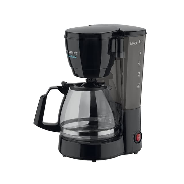 Кофеварка капельная, Scarlett, SC-CM33018, Мощность 600 Вт, Объём кофейника 750 мл, Съемный многоразовый фильтр, Платформа для подогрева
