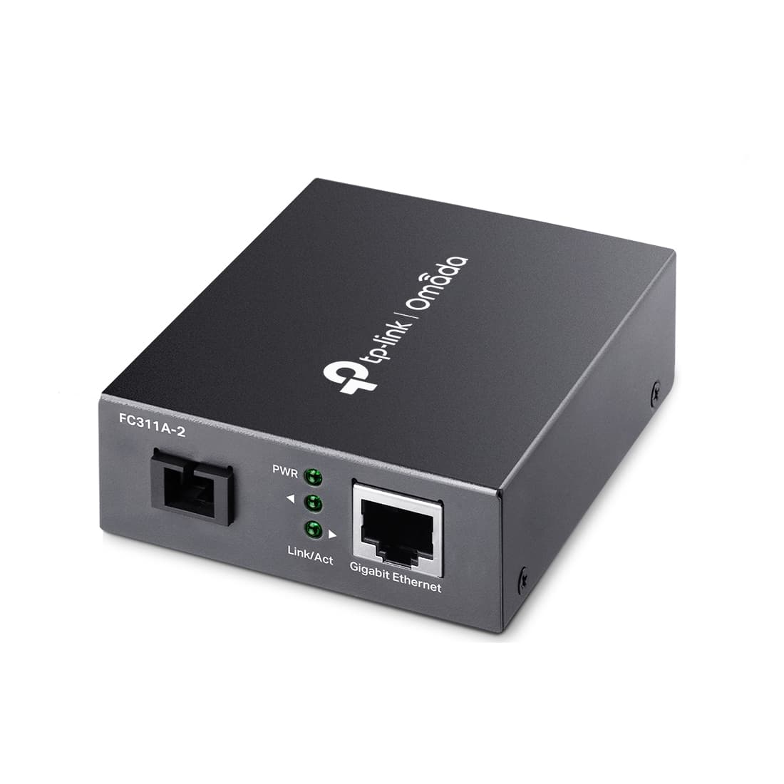 Медиаконвертер, TP-Link, FC311A-2, WDM, с 1 портом 10/100/1000Base-T и 1 портом 1000Base-BX с разъемом SC (ТХ: 1550 нм. RX: 1310 нм) для одномодового оптического кабеля (до 2км)