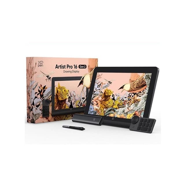 Графический планшет, XP-Pen, Artist Pro 16 gen 2 JPMD160QH , Разрешение 5080 lpi, Чувствительность к нажатию 16384, Интерфейс USB Type-C , Рабочая область 15.4" 2560 x 1600, Чёрный