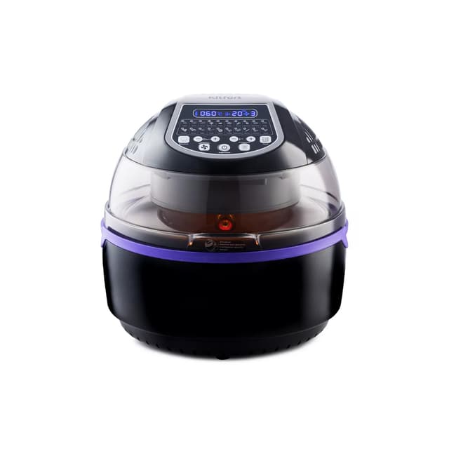 Аэрогриль, Kitfort, КТ-2219-1 черный, Объём 8 л, Крышка на кронштейне, Электронное управление, 20 автоматических программ, Таймер, Отложенный старт, Черный