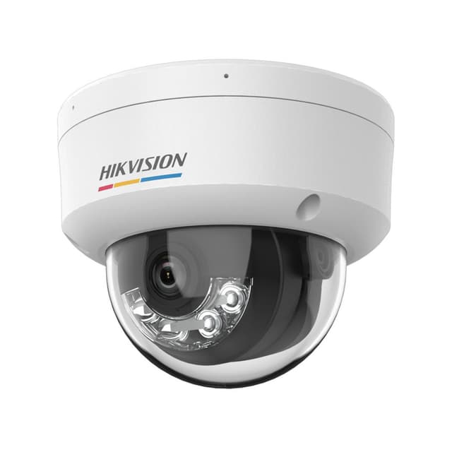 IP видеокамера, Hikvision, DS-2CD1127G2H-LIUF, Купольная, CMOS- матрица 1/2.8" progressive, Smart ИК/Белая до 30м, ColorVu, 2 mp, 0.001 Lux F1.0, Фиксированный f2.8мм, Аудио 1Микрофон 1MicroSD до 512Gb, IK08, WDR, IP67, PoE, 12VDC