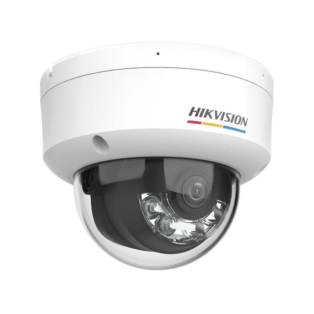 IP видеокамера, Hikvision, DS-2CD1127G2H-LIUF, Купольная, CMOS- матрица 1/2.8" progressive, Smart ИК/Белая до 30м, ColorVu, 2 mp, 0.001 Lux F1.0, Фиксированный f2.8мм, Аудио 1Микрофон 1MicroSD до 512Gb, IK08, WDR, IP67, PoE, 12VDC