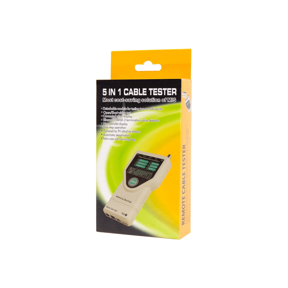 Кабельный тестер, SHIP, G278, Для тестирования BNC, RJ-45, RJ-11, USB, IEE 1394 Fire Wire