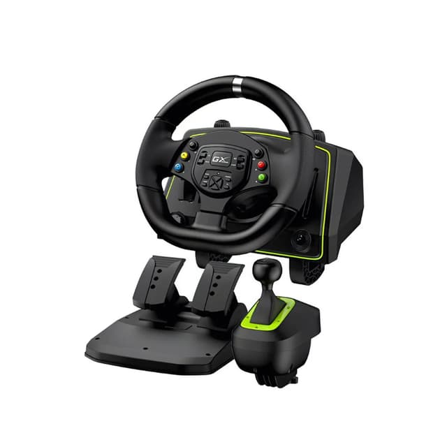 Игровой руль, Genius, Speed Master X2, USB, Степень вращения руля 270/900/1080 градусов, Виброотдача, Переключатель скорости, Поддержка игр для ПК с Windows, PS3 / 4 /5,Xbox Series X/Xbox One/Xbox 360, Черный