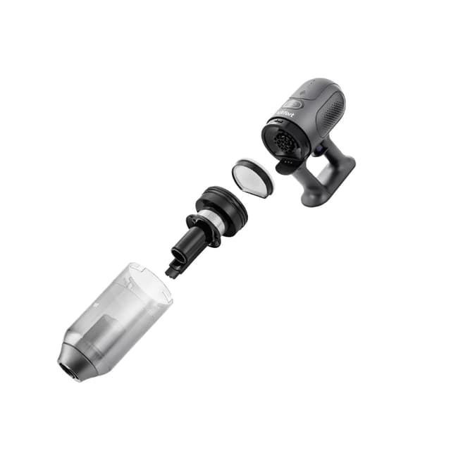 Беспроводной вертикальный пылесос, Kitfort, КТ-5122, Сухая уборка, Контейнер, Пылесборник 0.5л, Емкость аккумулятора 2200 мА*ч, Уровень шума 72 дБ, Время работы от аккумулятора 40 мин, Мощность 250 Вт, Черный