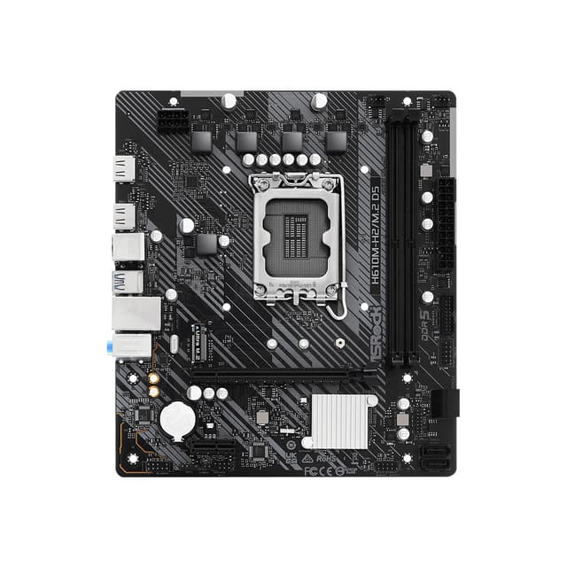 Материнская плата, ASRock, H610M-H2/M.2 D5 (4710483943775), LGA1700, iH610, 2xDDR5 4800/5600, 4xSATA3, 1xM.2 (PCI-E 3.0x4), 2xHDMI, 1xPCI-Ex16, 1xPCI-Ex1, mATX