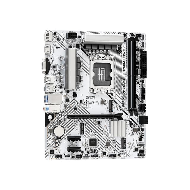 Материнская плата, ASRock, B760M-HDV/M.2 (4710483943485), LGA1700, iB760, 2xDDR5 5200/5600/7200+(OC), 4xSATA3, 2xM.2 (PCI-E 4.0x4, PCI-E 3.0x4), Raid, 1xD-Sub, 1xDP, 1xHDMI, 1xPCI-Ex16, 2xPCI-Ex1, mATX