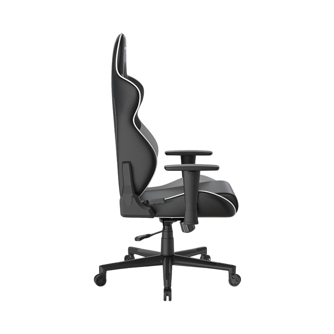 Игровое компьютерное кресло, DX Racer, GC/LGN23LTCLTA/NW, Gladiator series, Рекомендуемый рост: до 190 см, Рекомендуемый вес: до 115 кг, Эко-кожа и винил PU,PVC, Вид наполнителя: губчатая пена высокой плотности (54 кг/м), Металлическая основа кресла, Механизм качания: топ-ган, Крестовина из нейлона, Черно-Белый