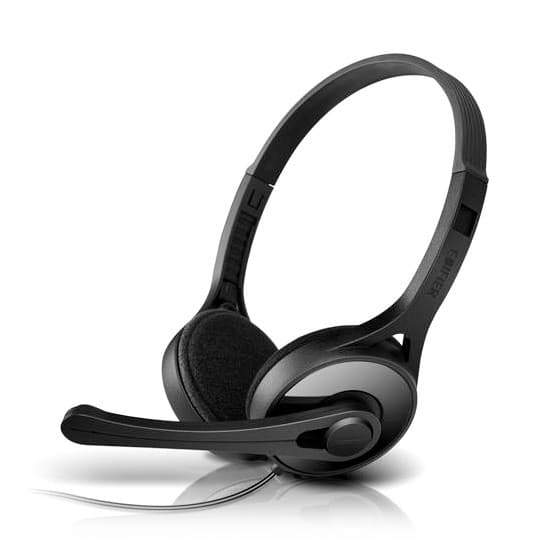 Гарнитура, Edifier, K550, Микрофон, Тип крепления: Дуговые, Два раздельных выхода для микрофона и наушников стандарта 3.5 MiniJack, Чёрный